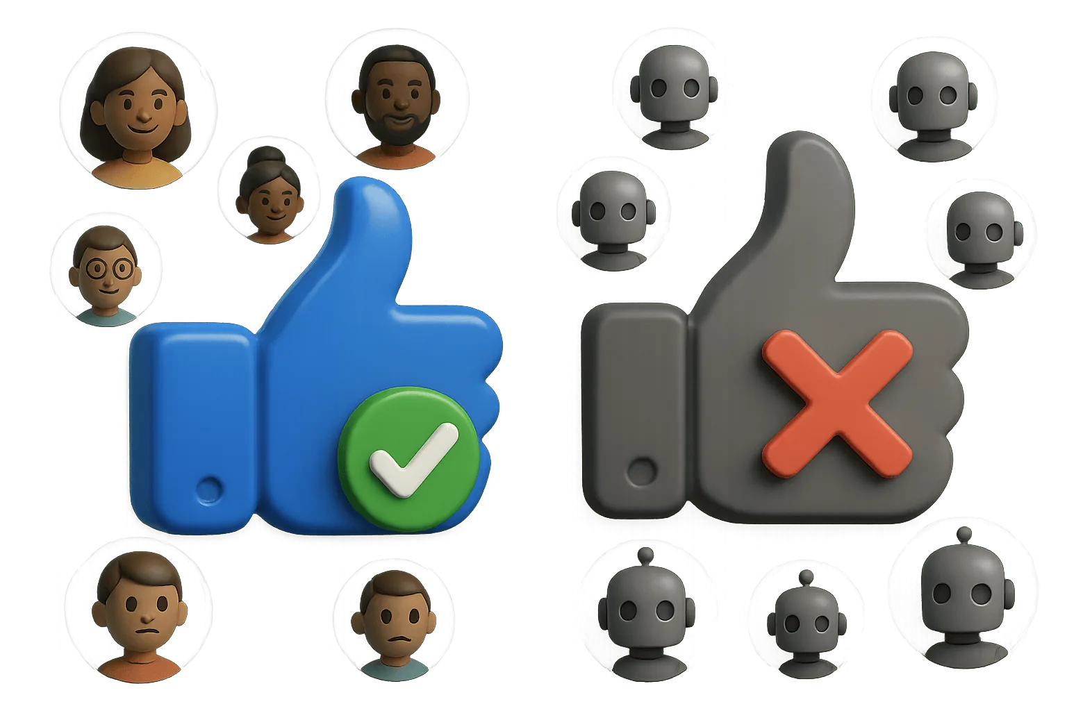 Real Adflee post likes compared to cheap fake bots