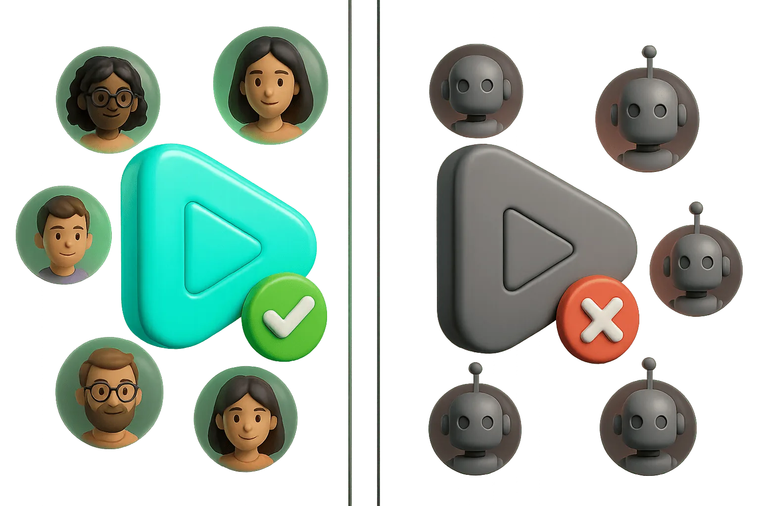 Real Adflee views compared to cheap fake bots
