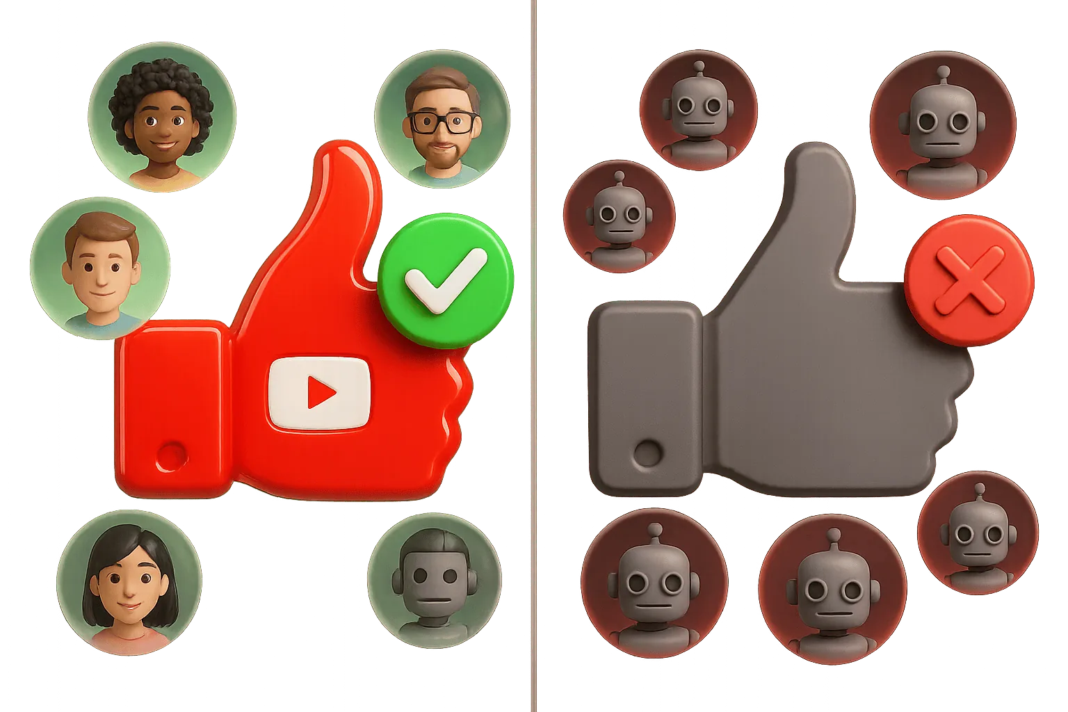 Real Adflee video likes compared to cheap fake bots