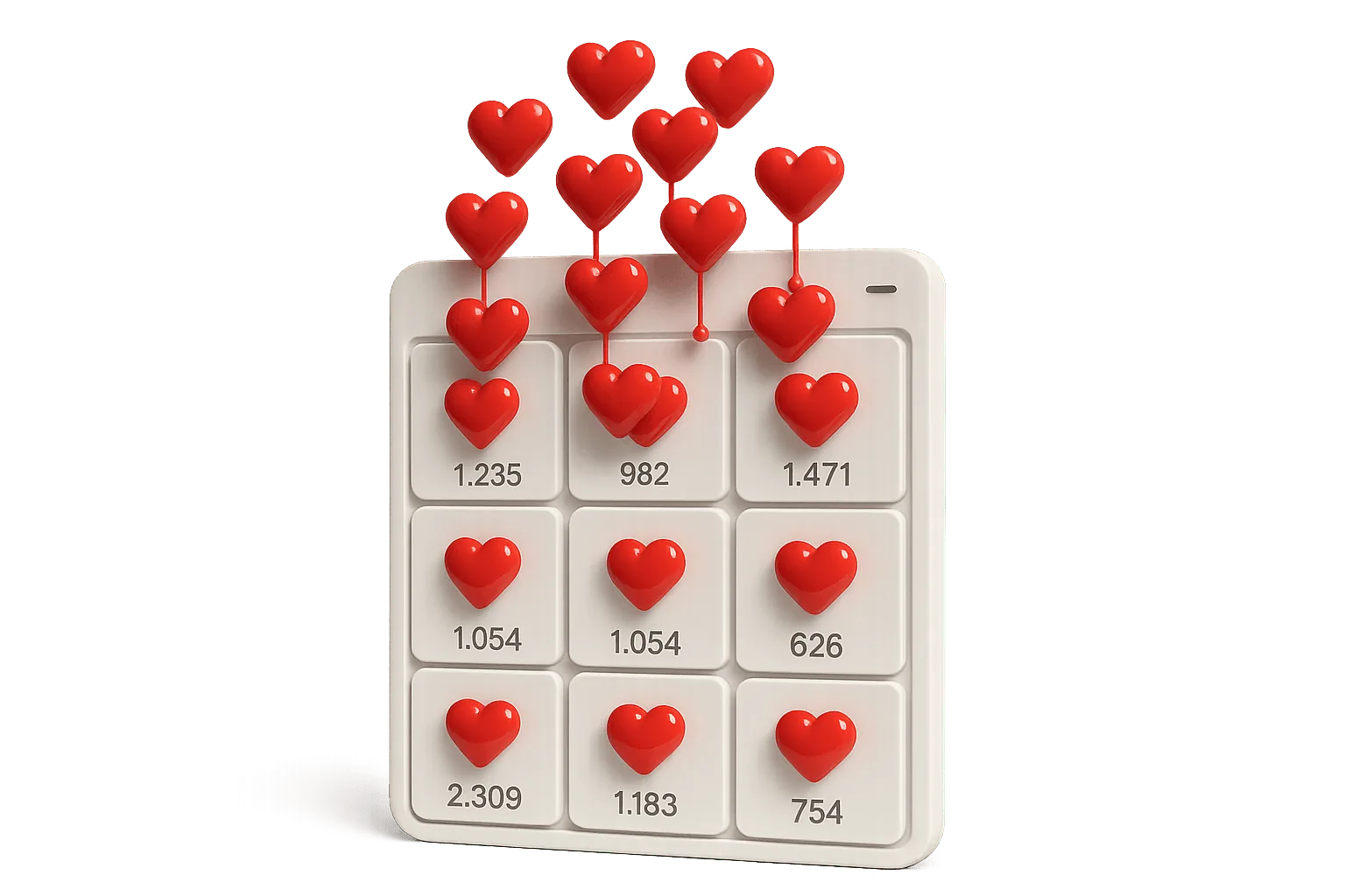 Instagram bulk post likes split across multiple posts by Adflee